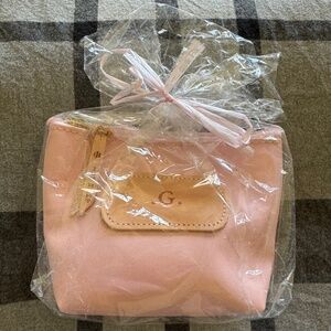 Letter G - Pink Jon Hart Initial Chico Pouch - Brand new - Gift wrapped